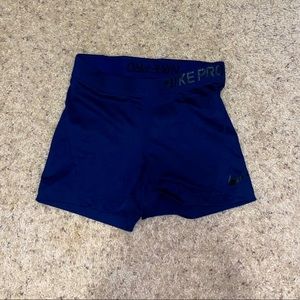 Navy blue Nike pro spandex